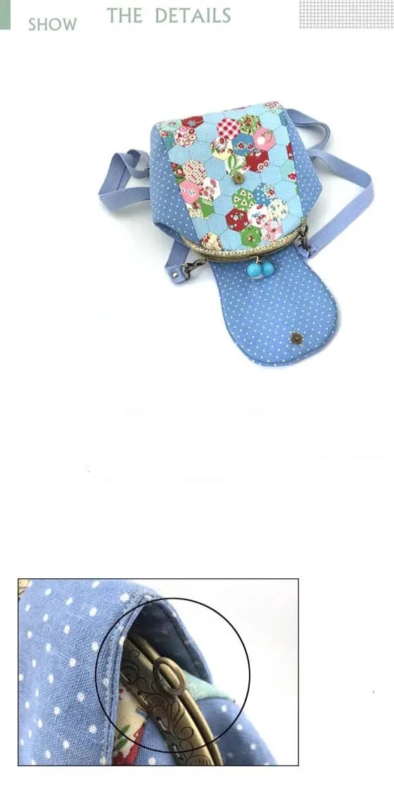 DIY Kit set Cotton Fabric Shoulder bags Backpacks