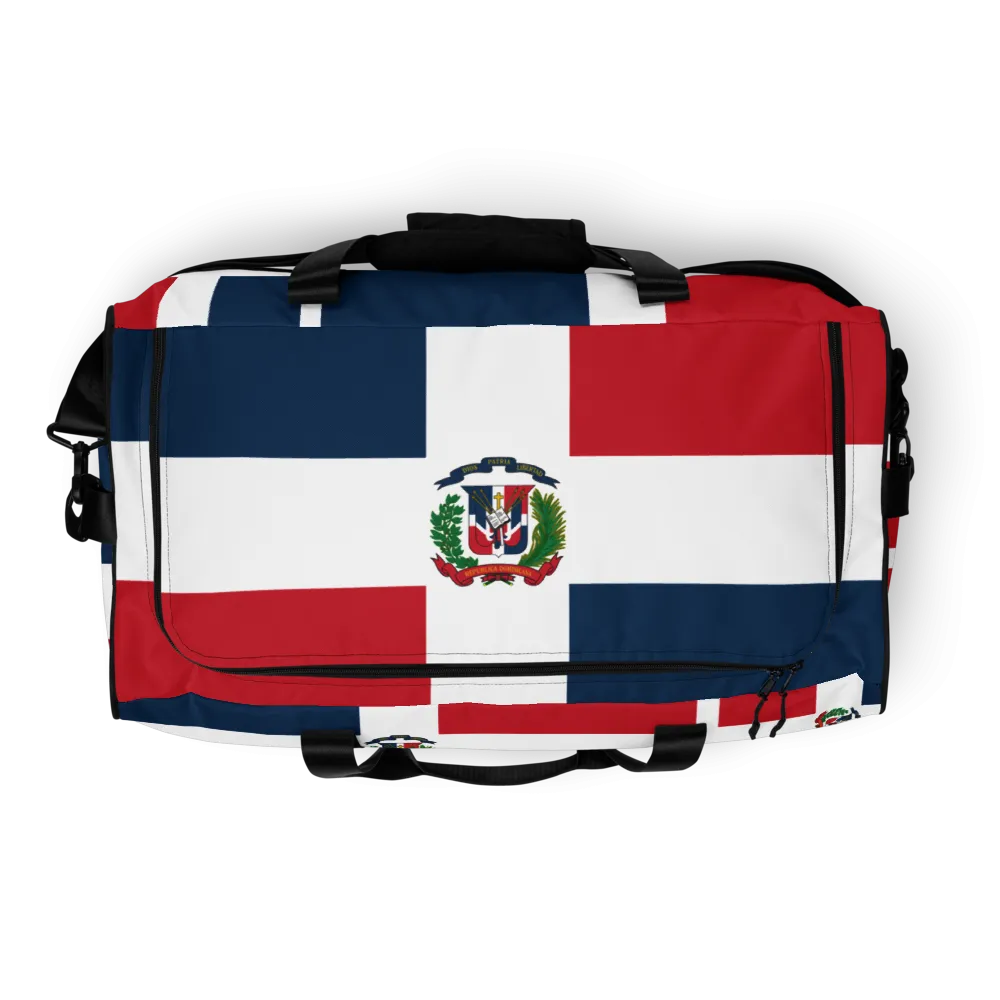 Dominican Republic Flag All-Over Collage Duffle Bag