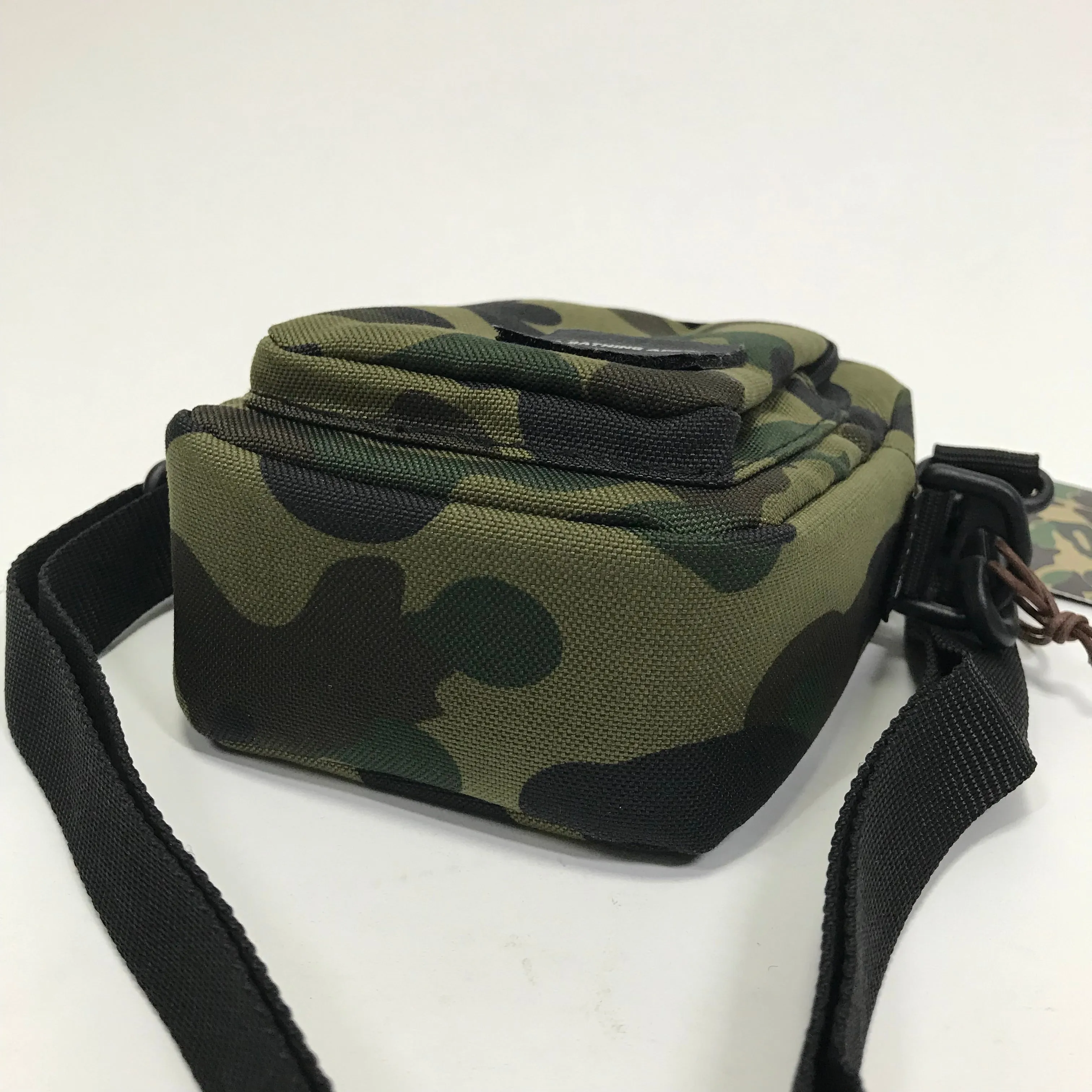 DS! A Bathing Ape Bape 1st Camo Cordura Camera Shoulder Bag Green