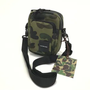 DS! A Bathing Ape Bape 1st Camo Cordura Camera Shoulder Bag Green