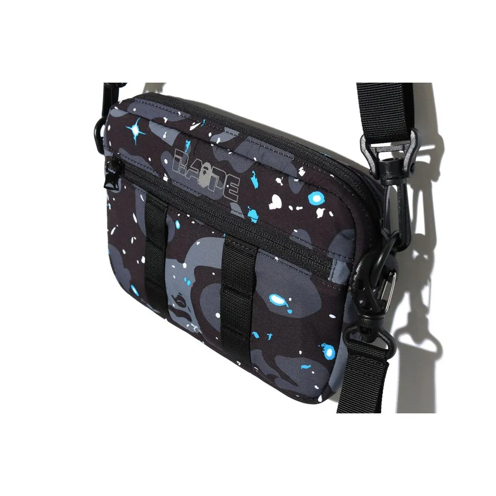 DS! A Bathing Ape Bape Space Camo Shoulder Bag / Keychain Black