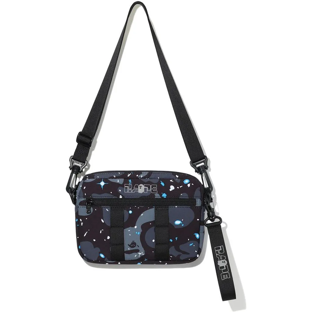 DS! A Bathing Ape Bape Space Camo Shoulder Bag / Keychain Black