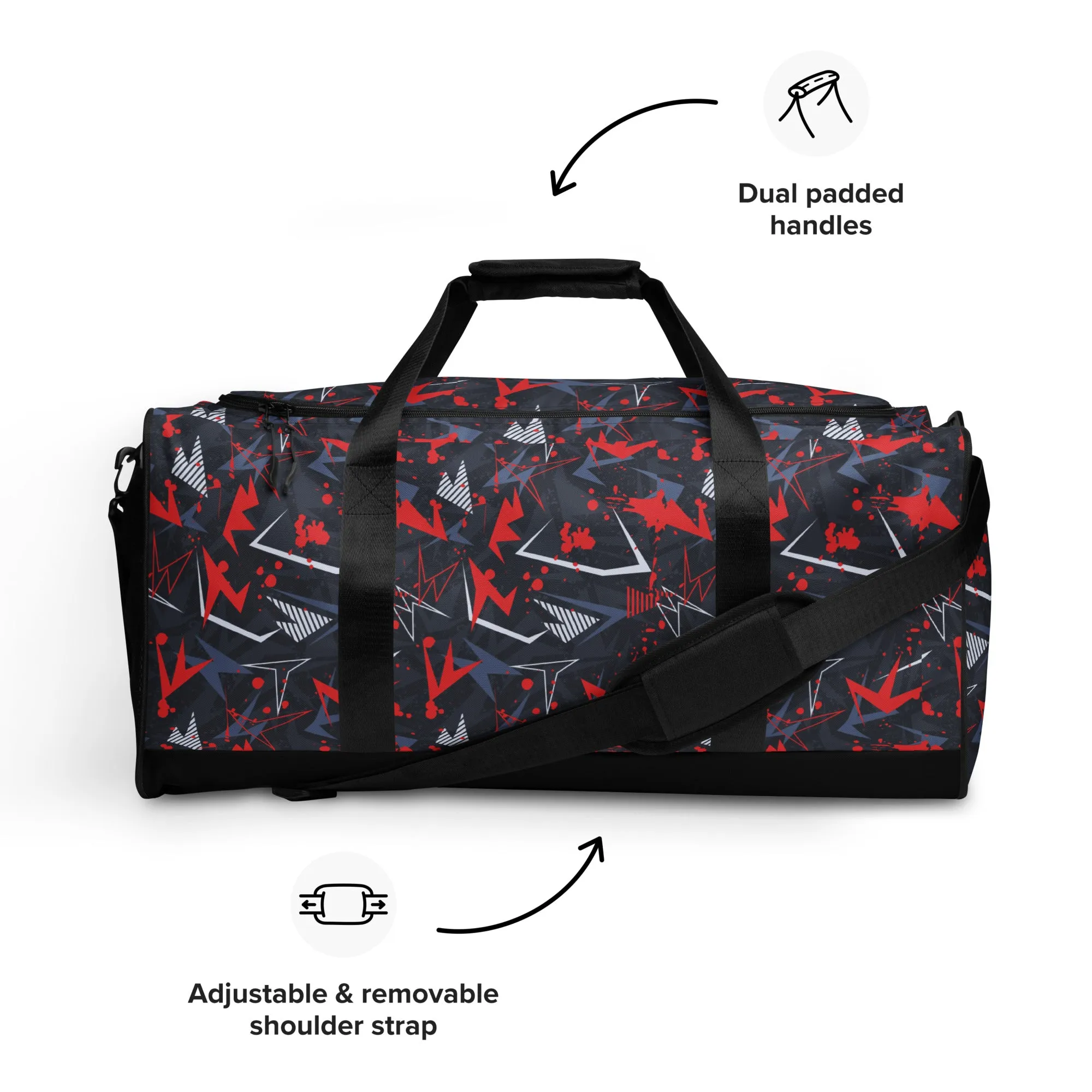 Duffle bag | Abstract background with sport pattern | print on demand