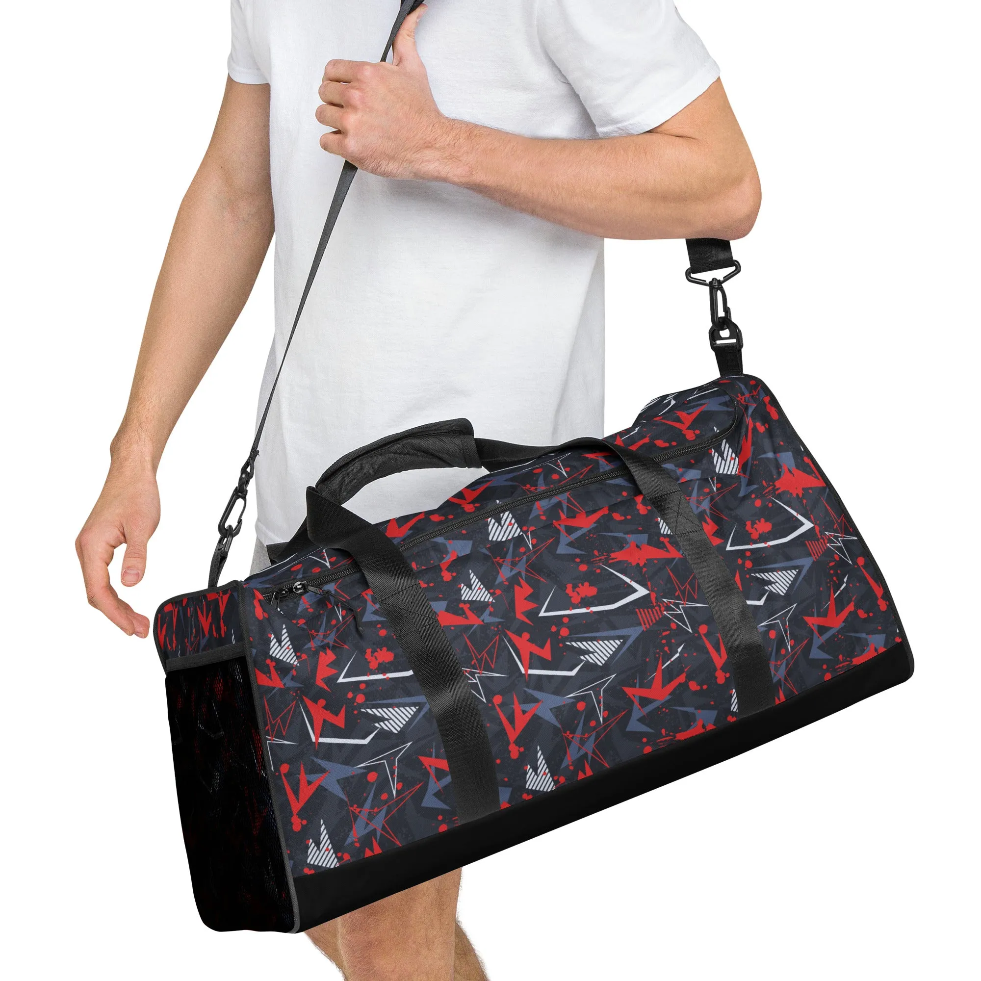 Duffle bag | Abstract background with sport pattern | print on demand