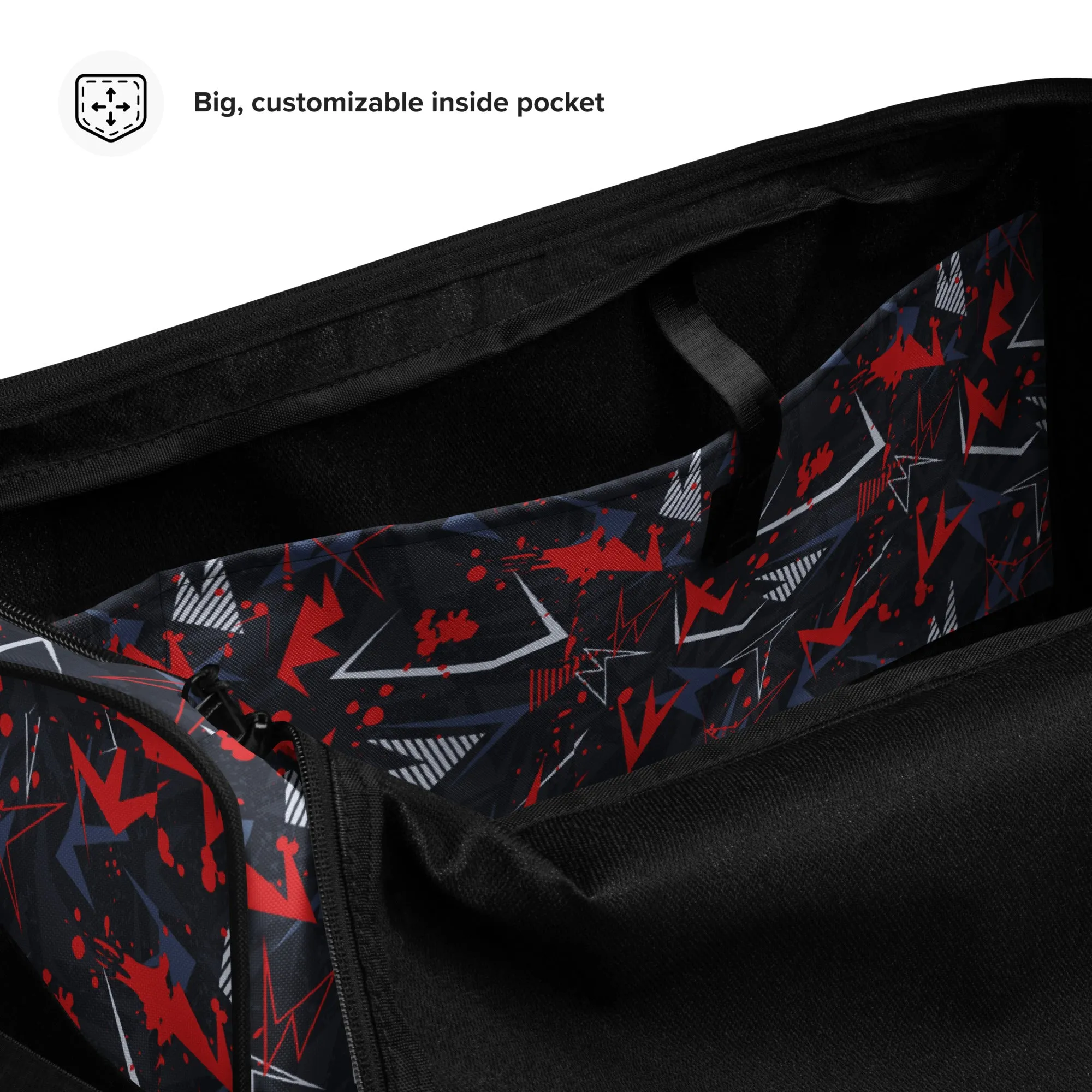Duffle bag | Abstract background with sport pattern | print on demand