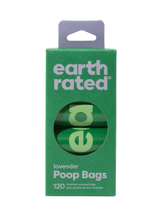 Earth Rated Lavender Scented Refill Rolls 120 Poop Bags