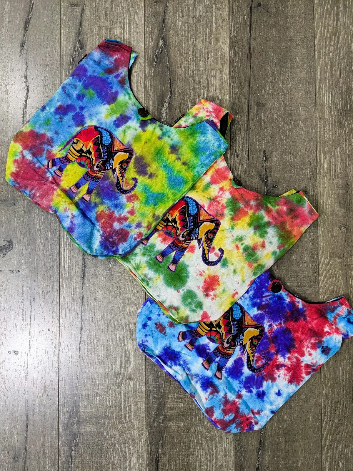 Elephant Tie Dyed Shoulder Bag