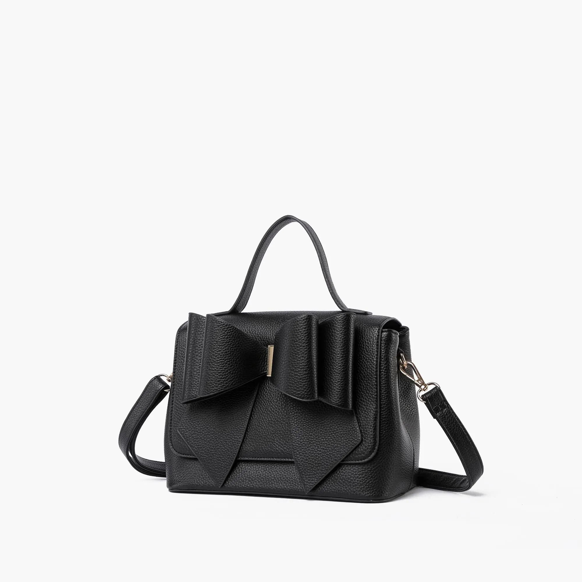 Eva Double Bow Satchel (Available in pink & white)