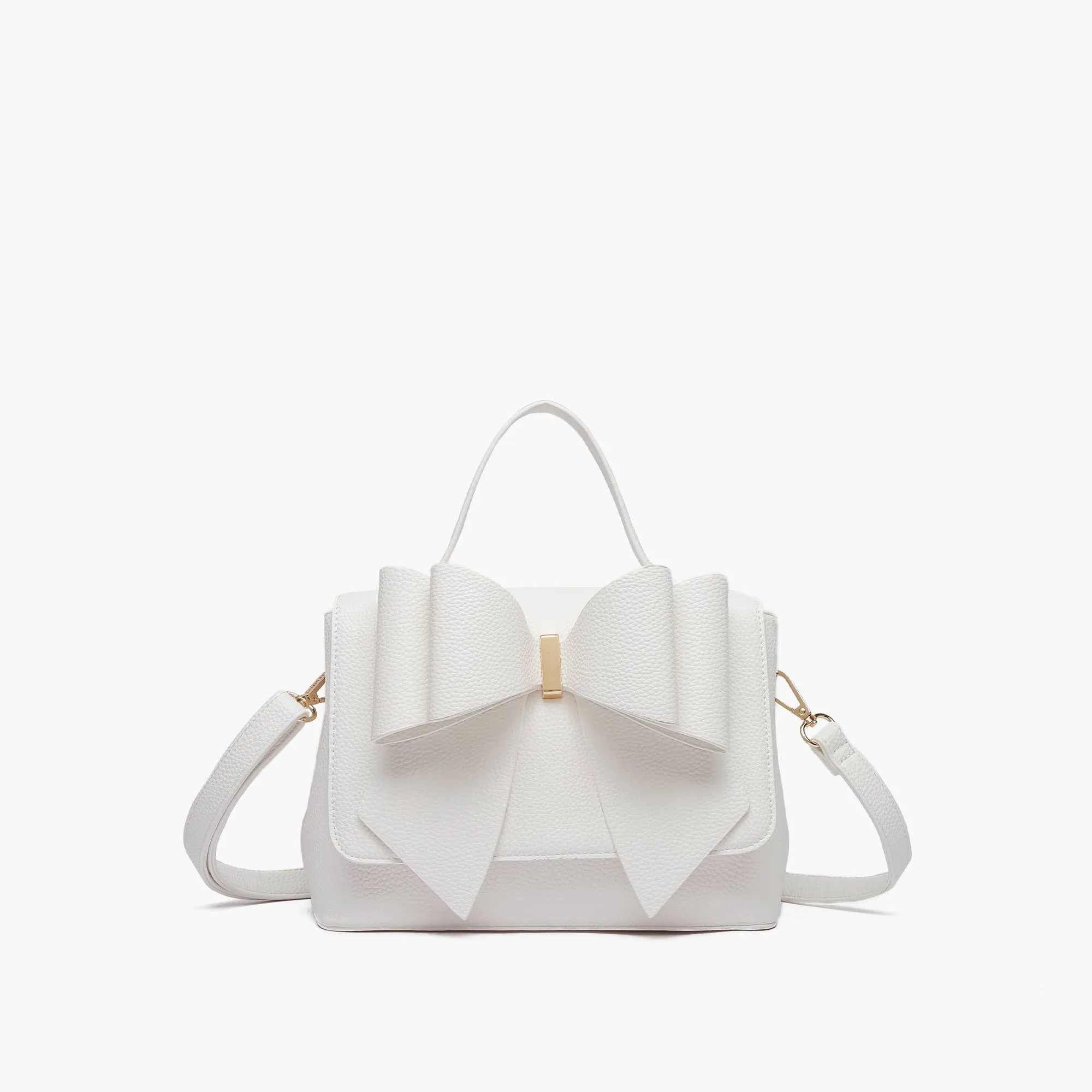 Eva Double Bow Satchel (Available in pink & white)