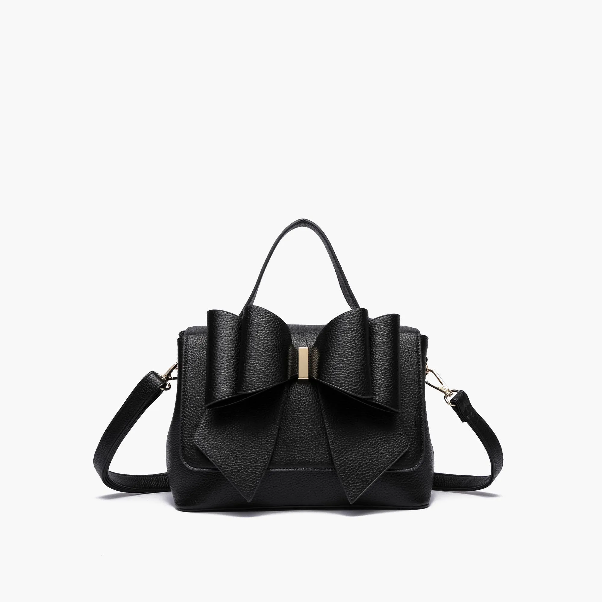 Eva Double Bow Satchel (Available in pink & white)