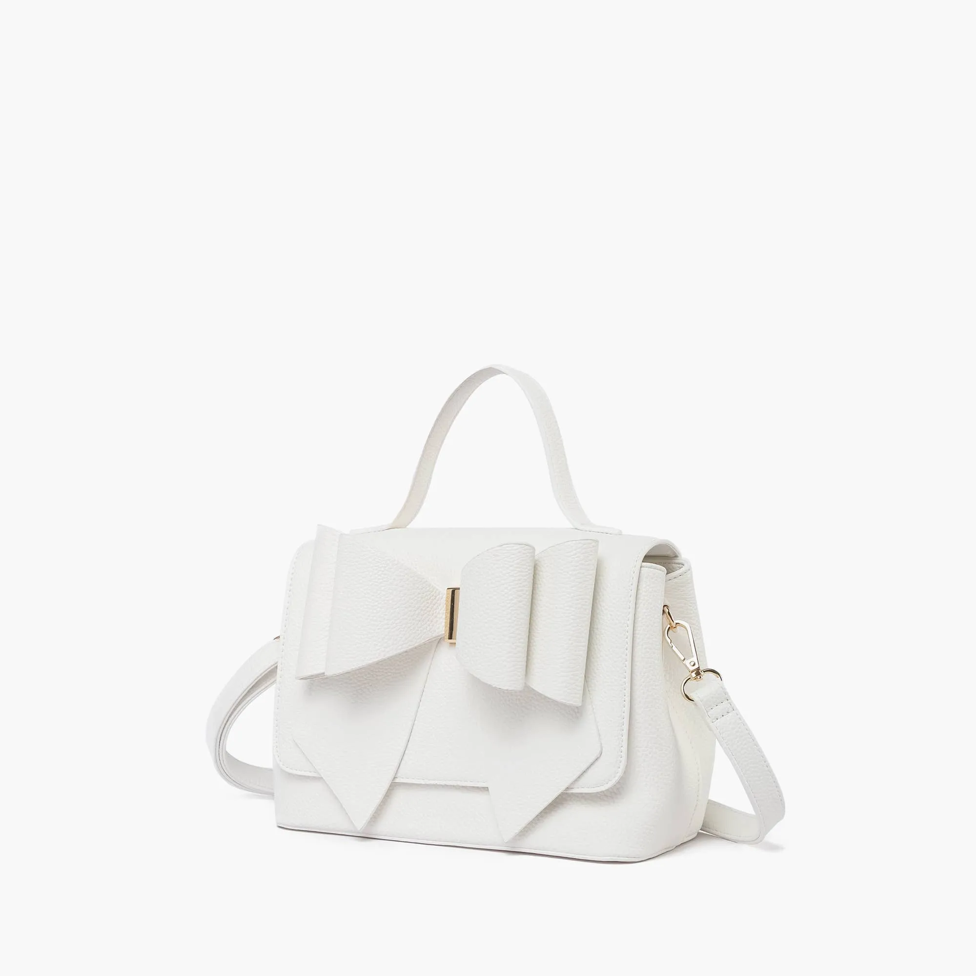 Eva Double Bow Satchel (Available in pink & white)