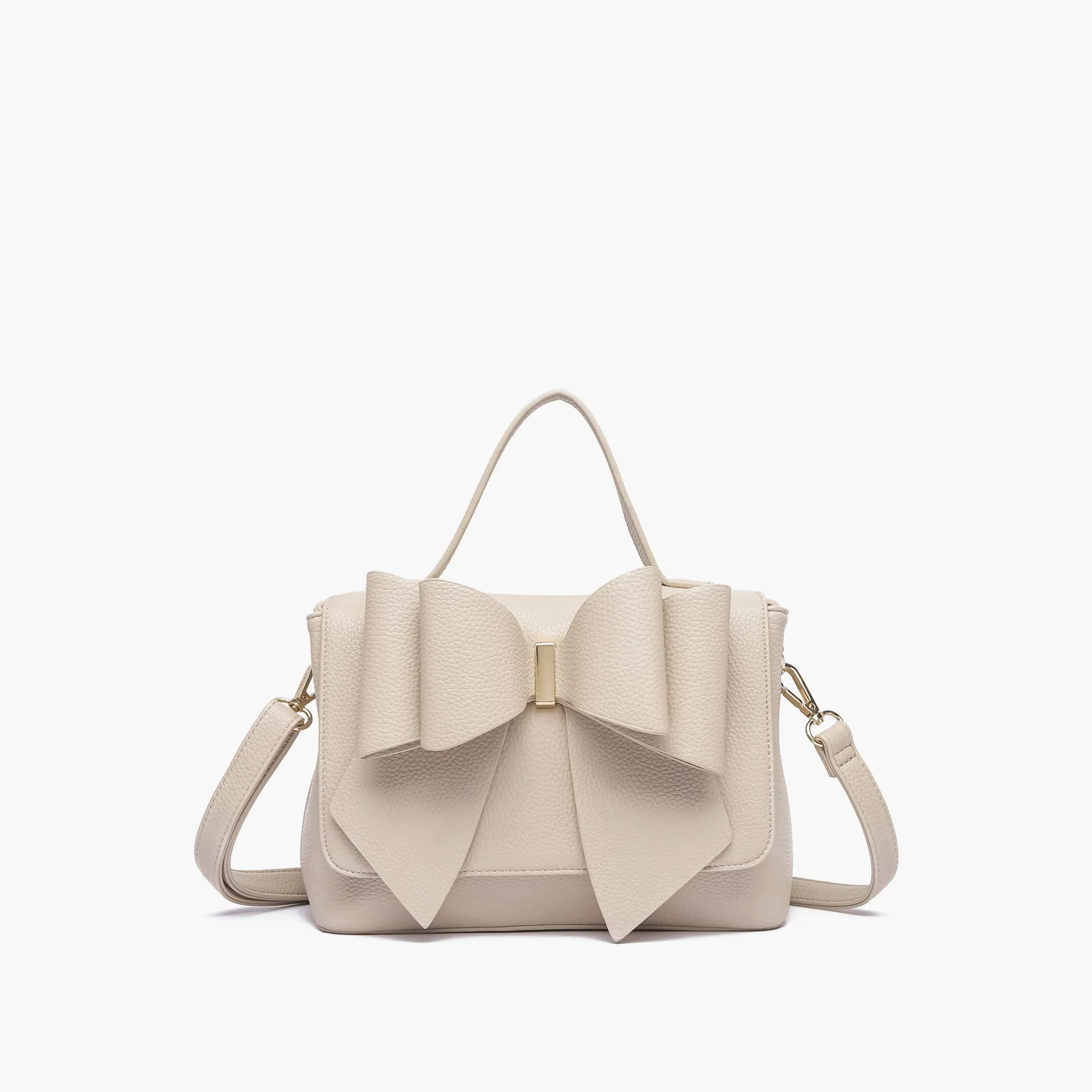 Eva Double Bow Satchel (Available in pink & white)
