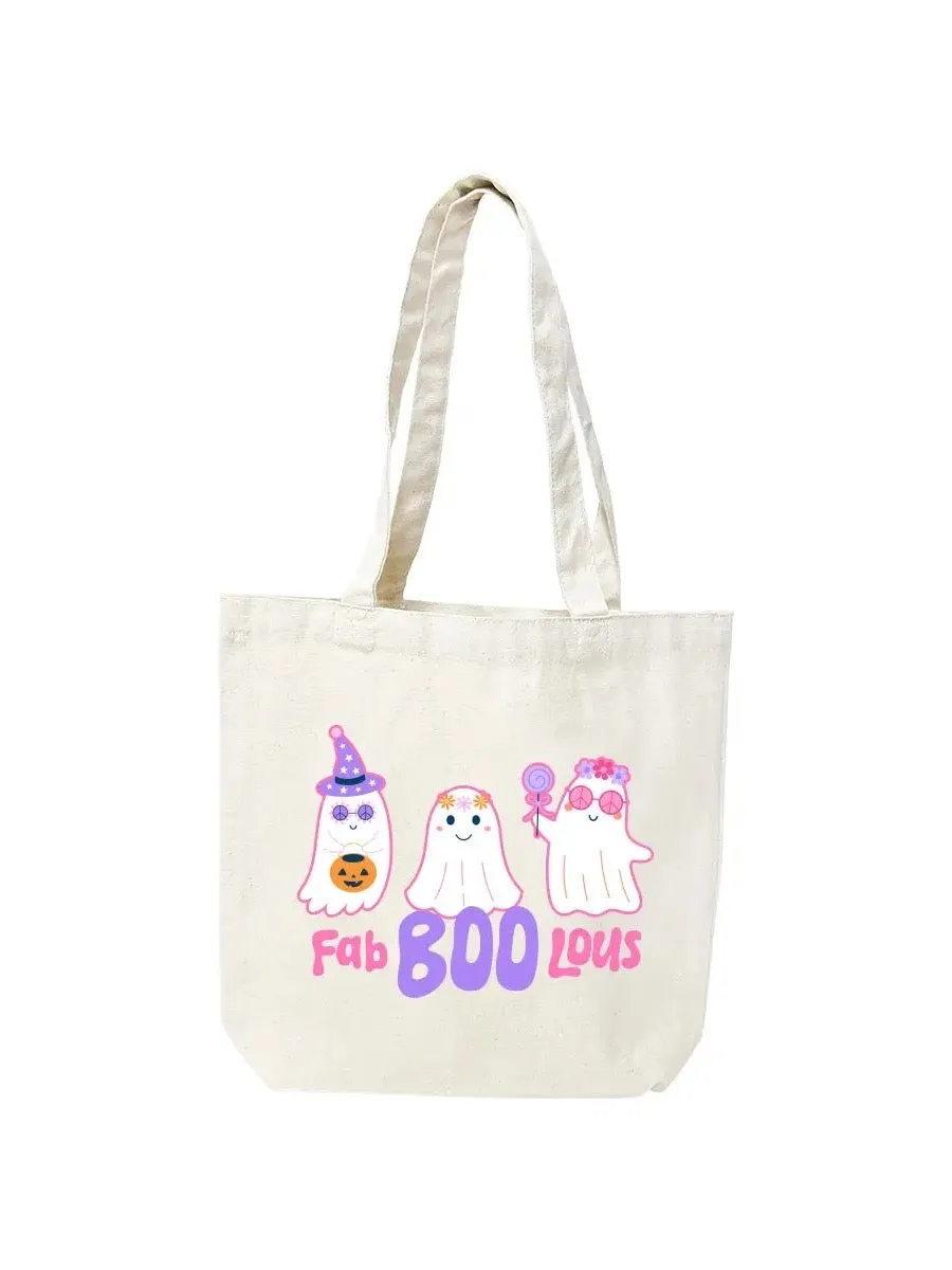 Fab-Boo-Lous Small Canvas Tote
