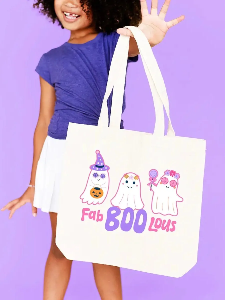 Fab-Boo-Lous Small Canvas Tote