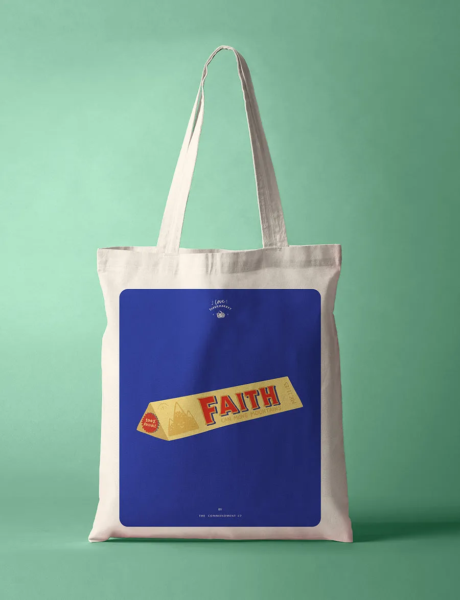 Faith Chocolate Bar {Tote Bag}