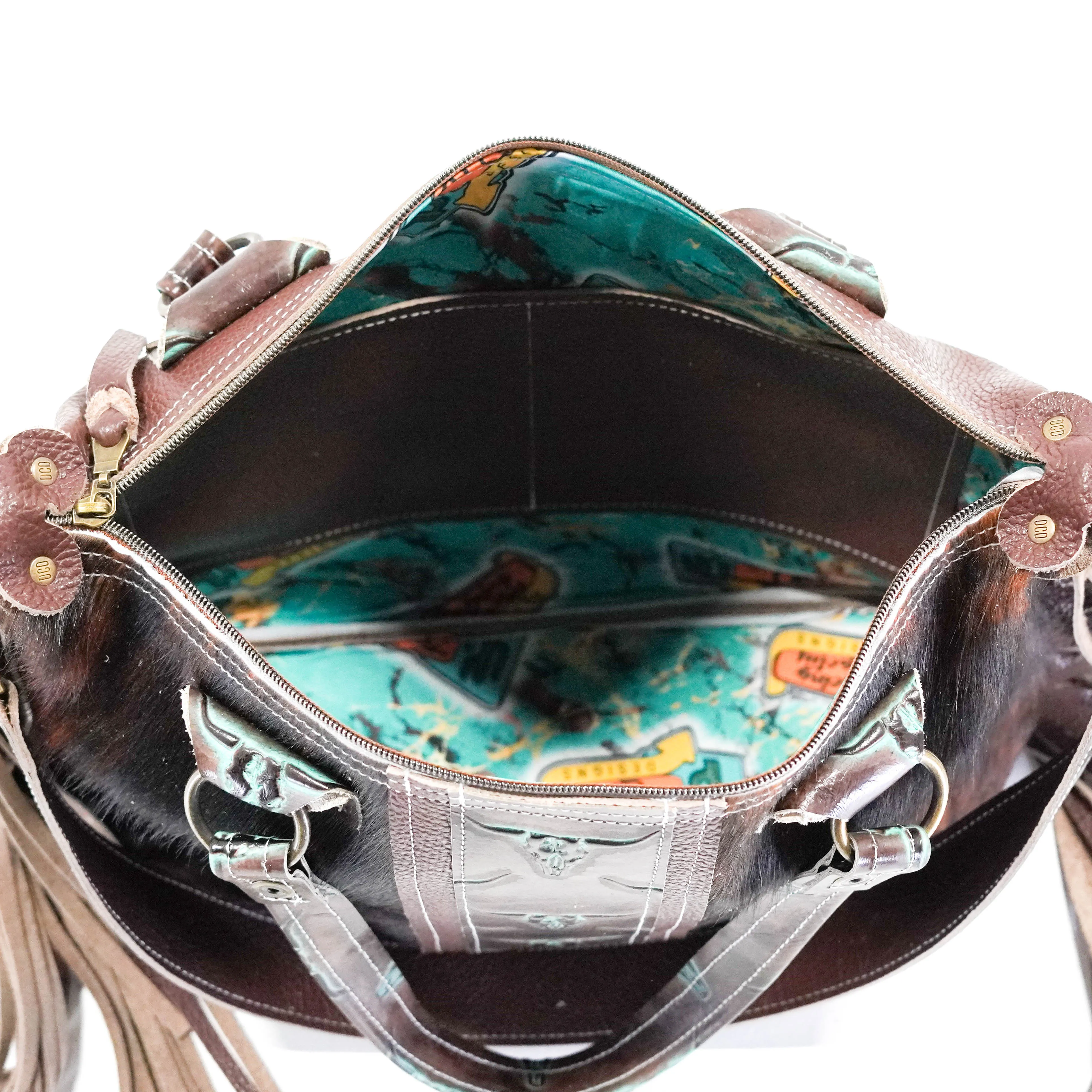 Fancy Oakley - Dark Brindle w/ Mint Chocolate Skulls