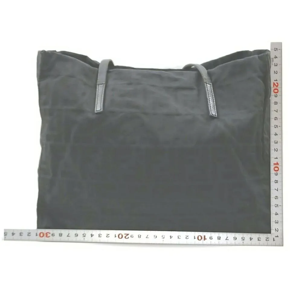 Fendi Black FF Logo Monogram Zucca Tote Bag 862790
