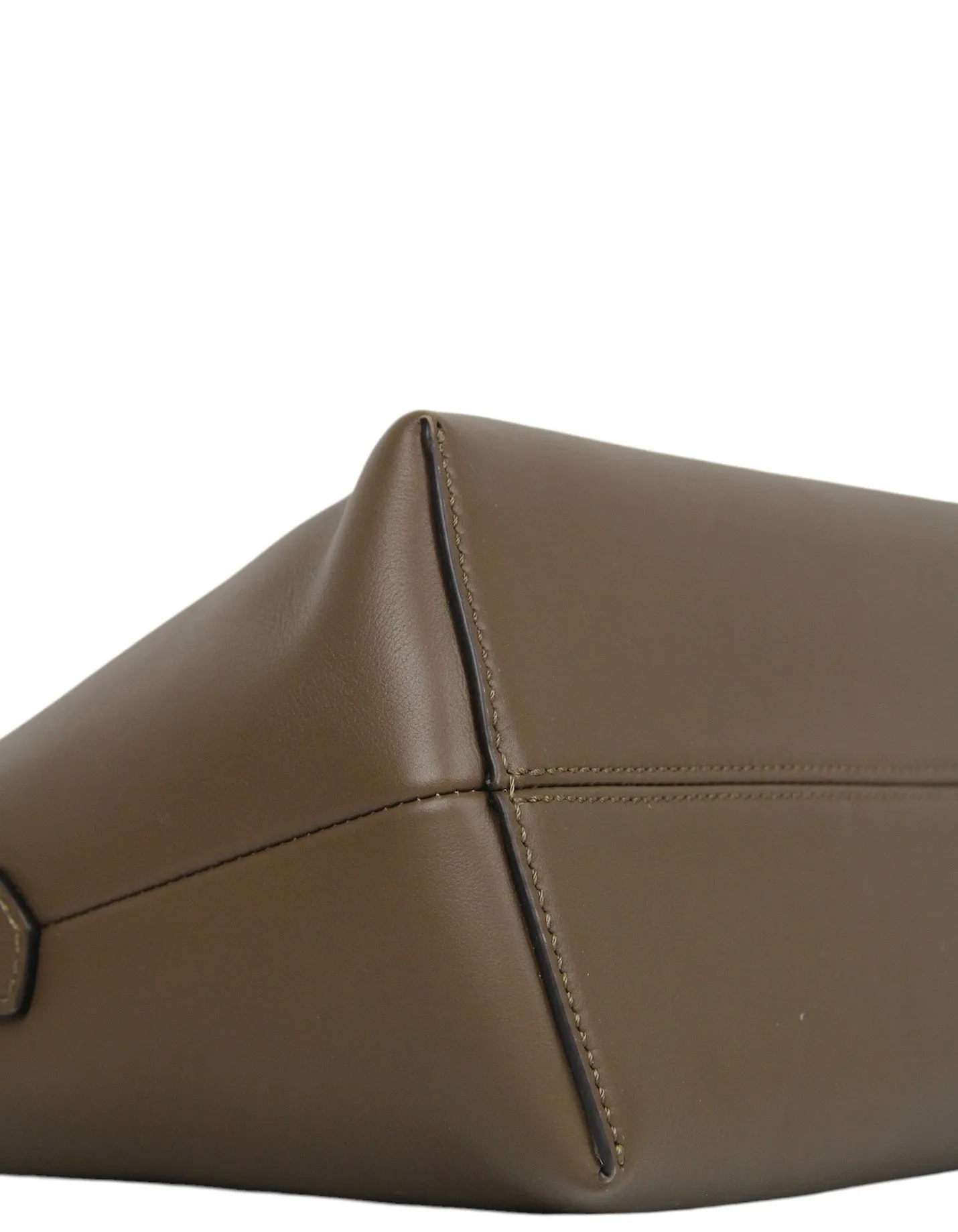 Fendi Brown Leather Monogram By The Way Medium Boston Bag