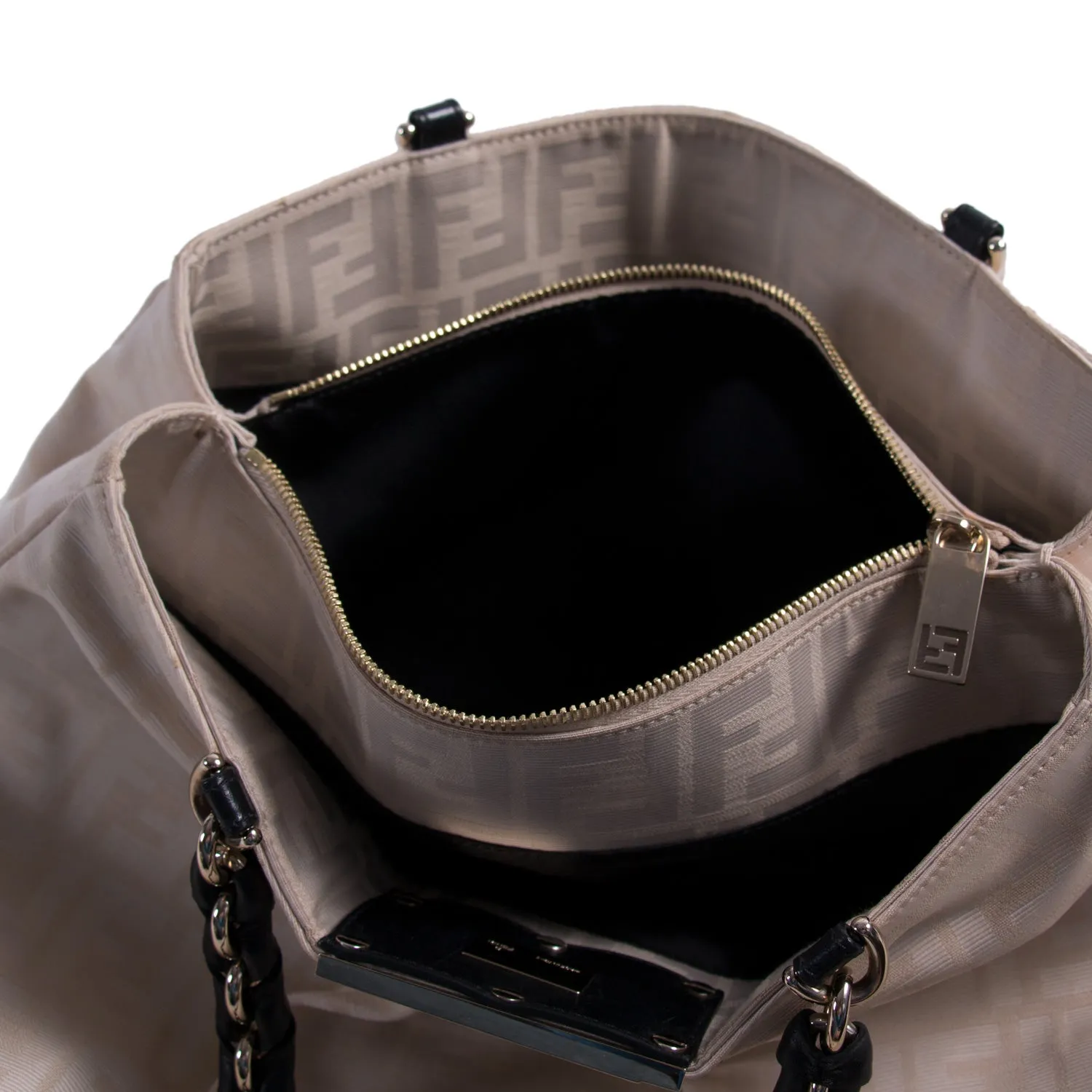 Fendi Mia Large Zucca Canvas Bag
