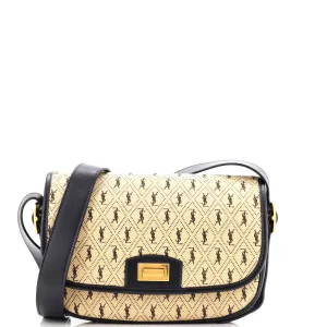 Flap Satchel Monogram All Over Canvas and Leather Medium