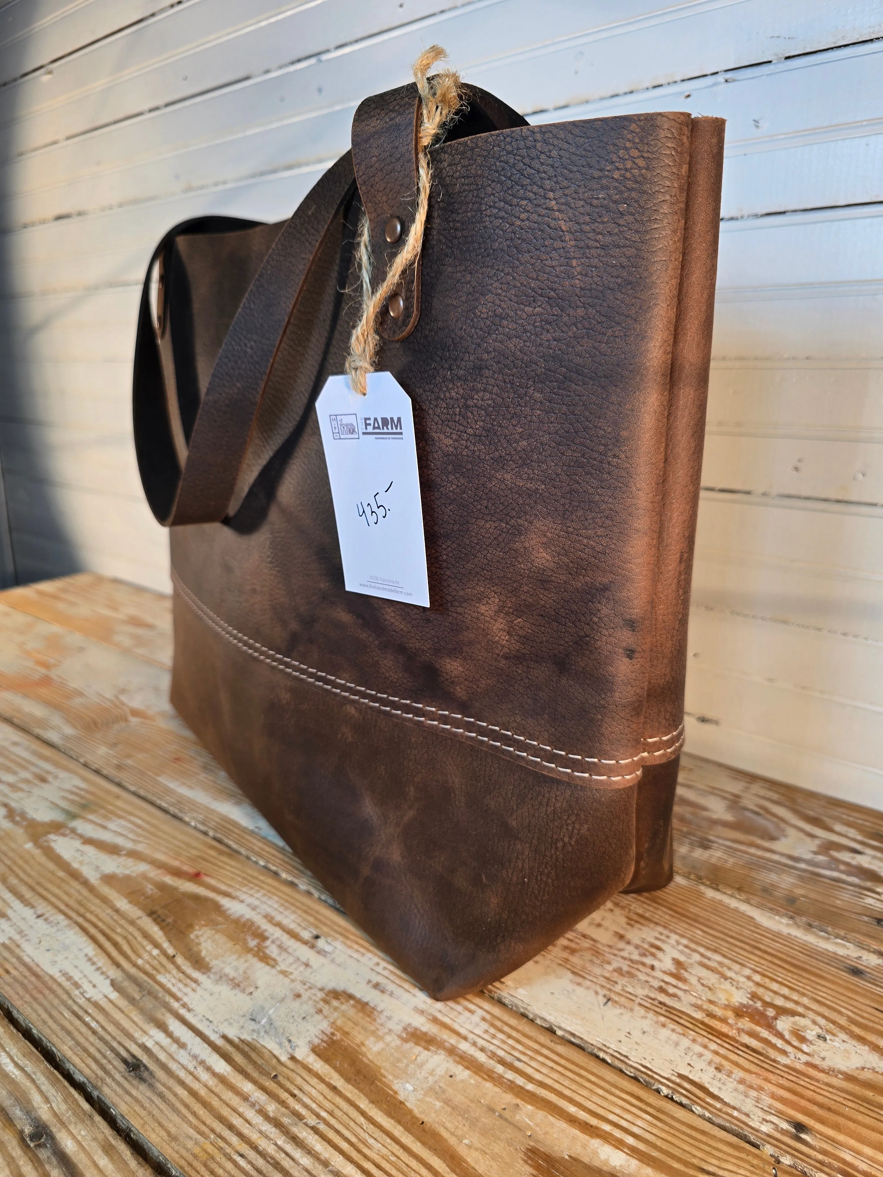 Flathead Leather Tote - Large