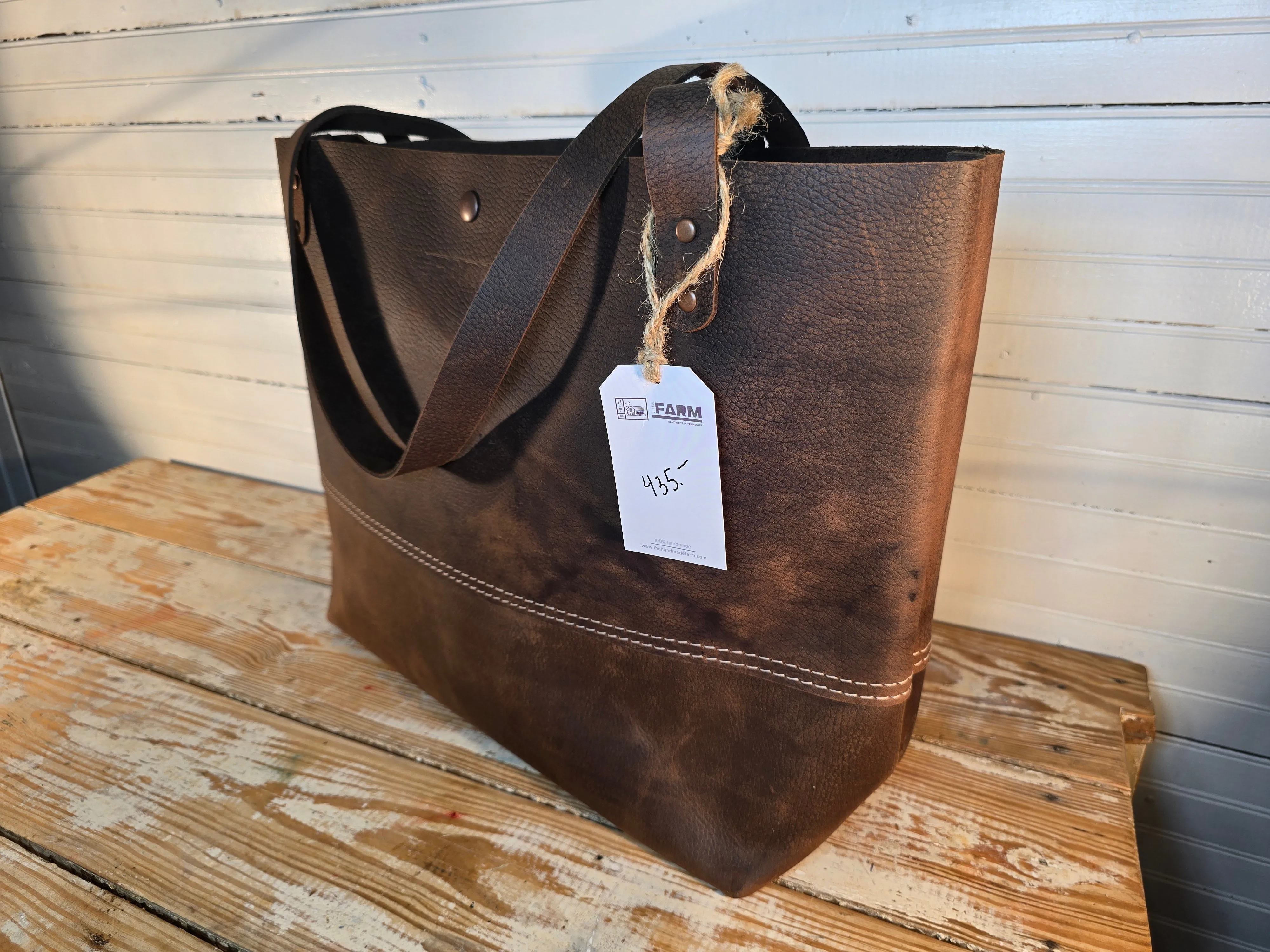 Flathead Leather Tote - Large
