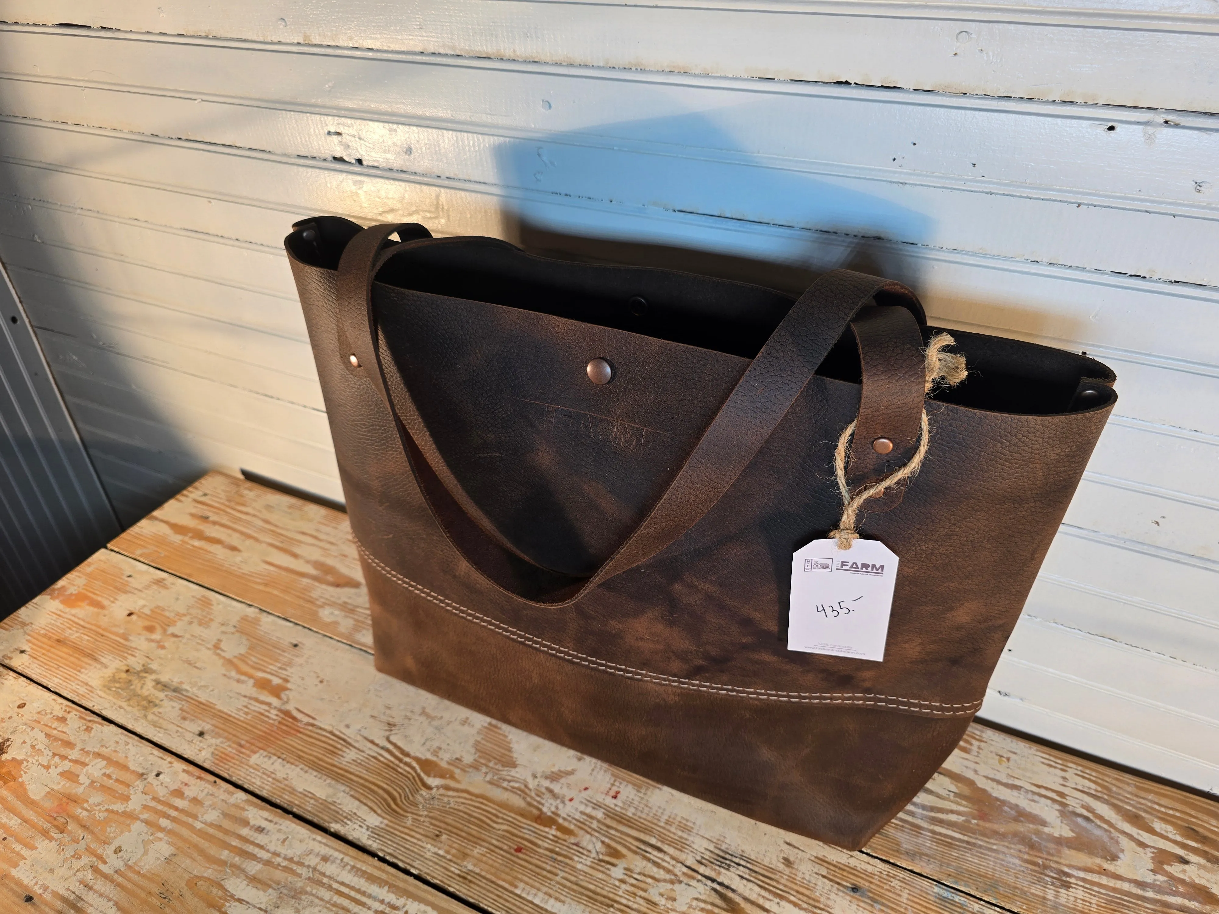 Flathead Leather Tote - Large