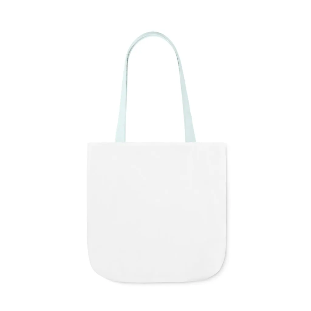 Floral Tryzub Canvas Tote Bag