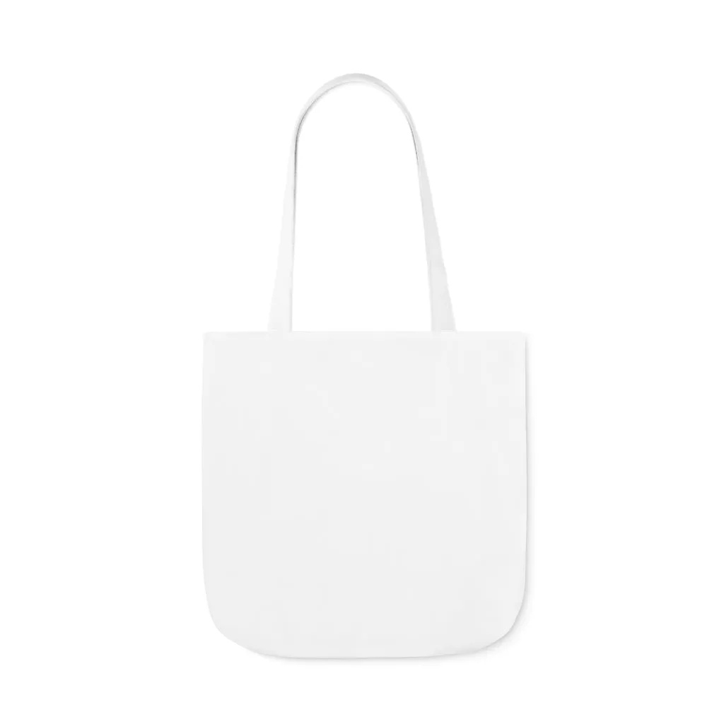 Floral Tryzub Canvas Tote Bag
