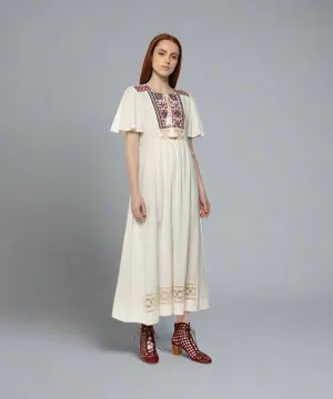 Forte Forte “brodèrie de fez” slub gauzy dress