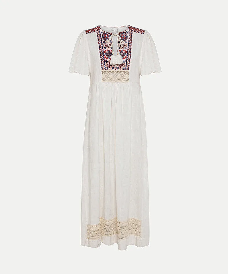 Forte Forte “brodèrie de fez” slub gauzy dress