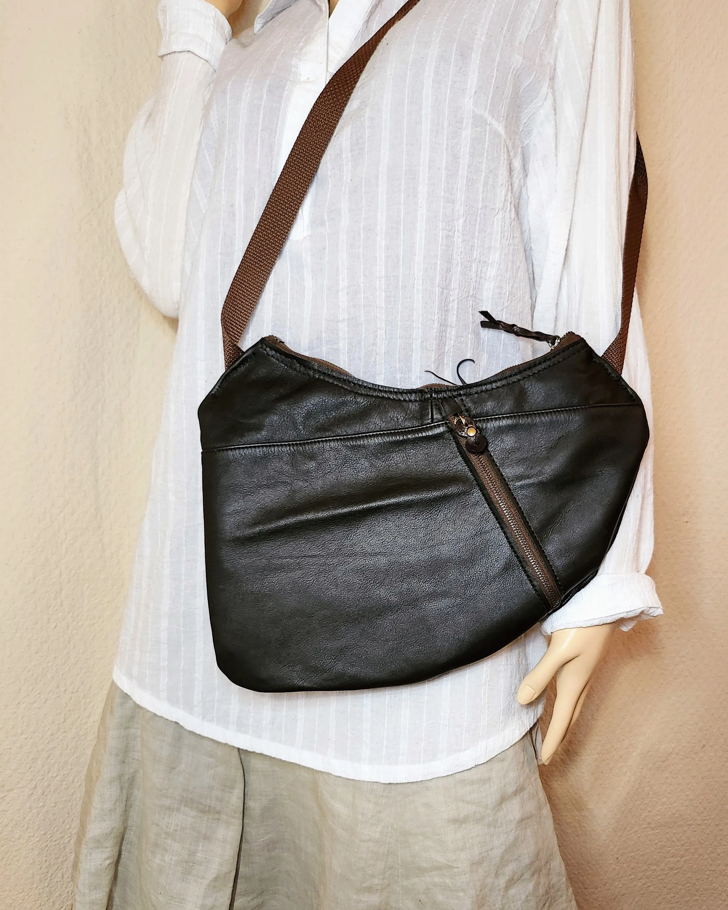 Front Bag from a Brown Jacket