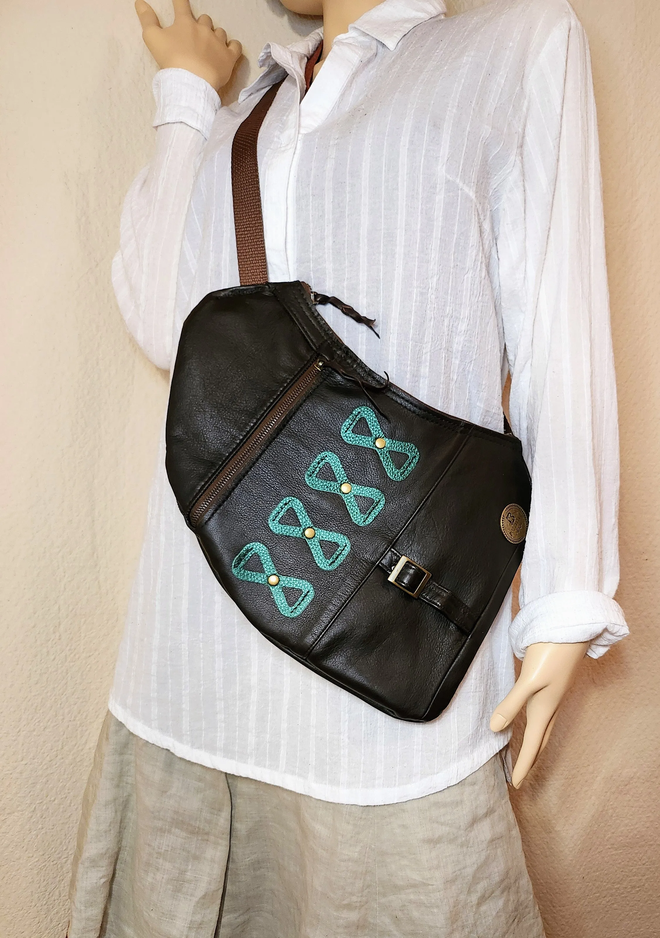 Front Bag from a Brown Jacket