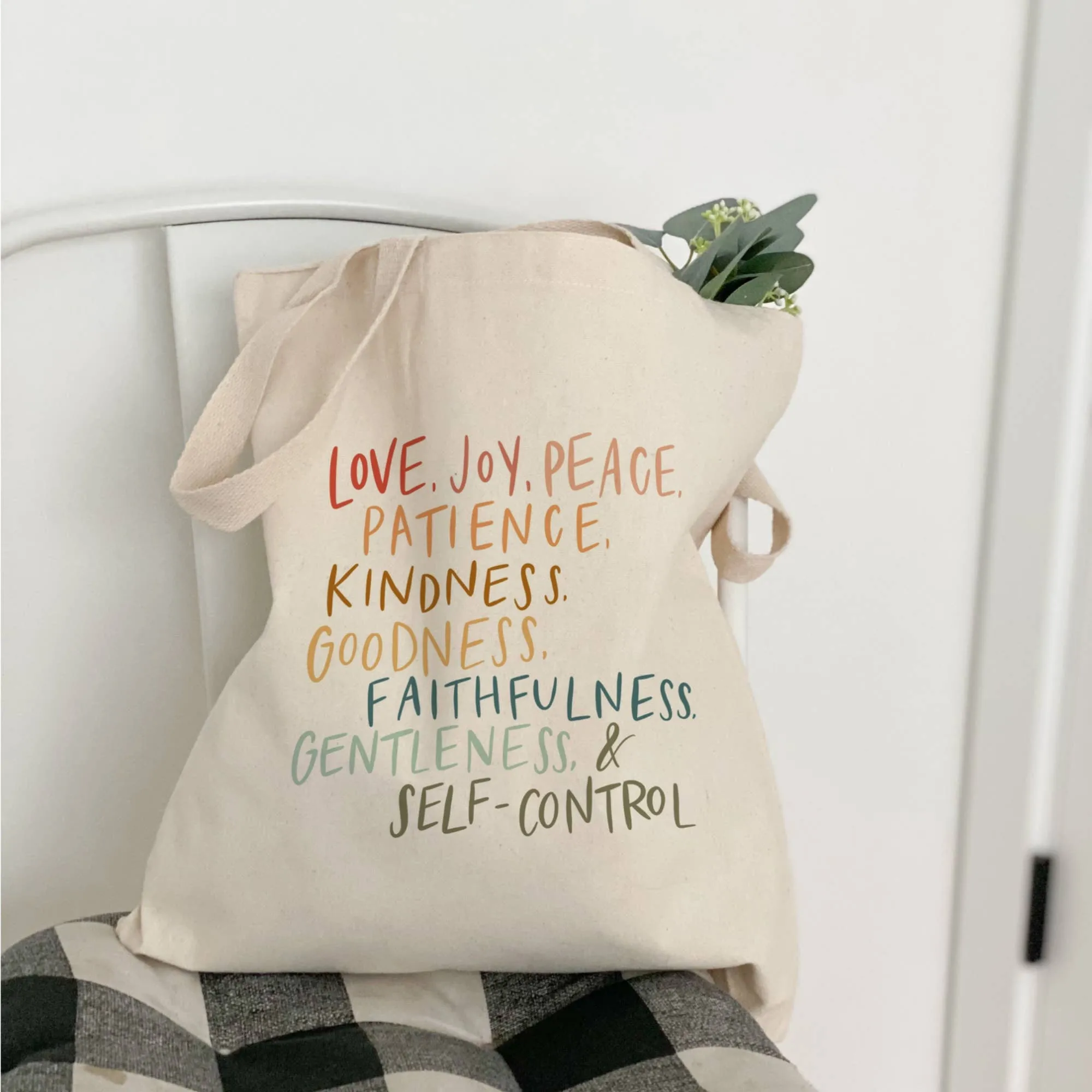 Fruit of the Spirit Canvas Tote