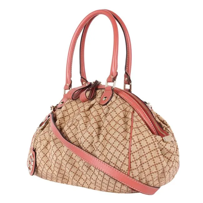 GG Sukey Diamante Canvas Satchel