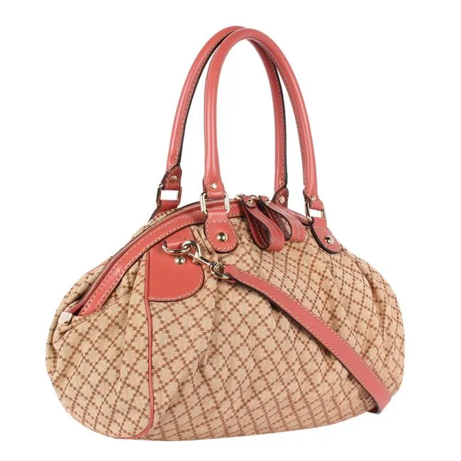 GG Sukey Diamante Canvas Satchel