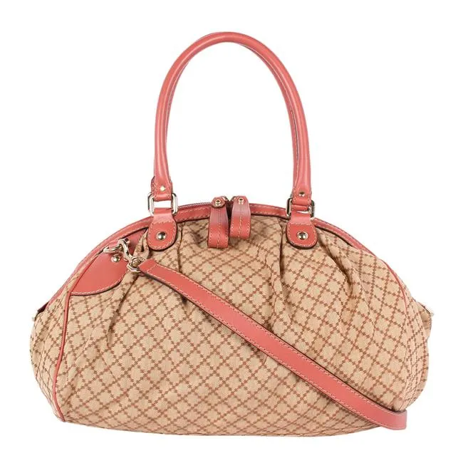 GG Sukey Diamante Canvas Satchel