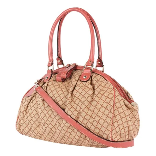 GG Sukey Diamante Canvas Satchel