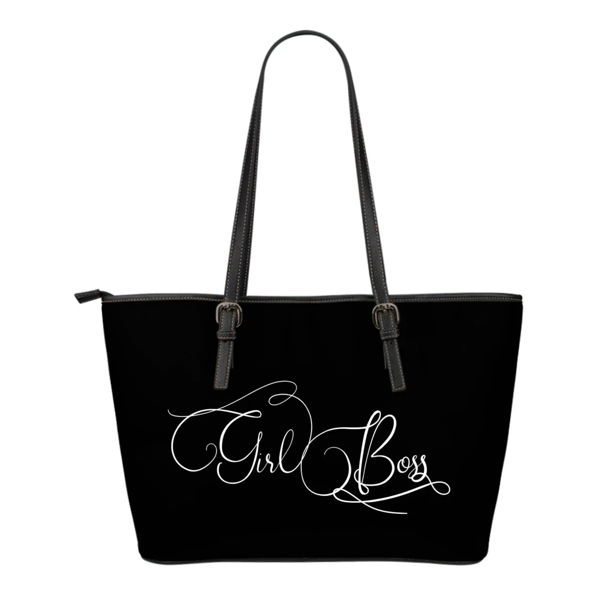 Girl Boss Tote Bag White Letters