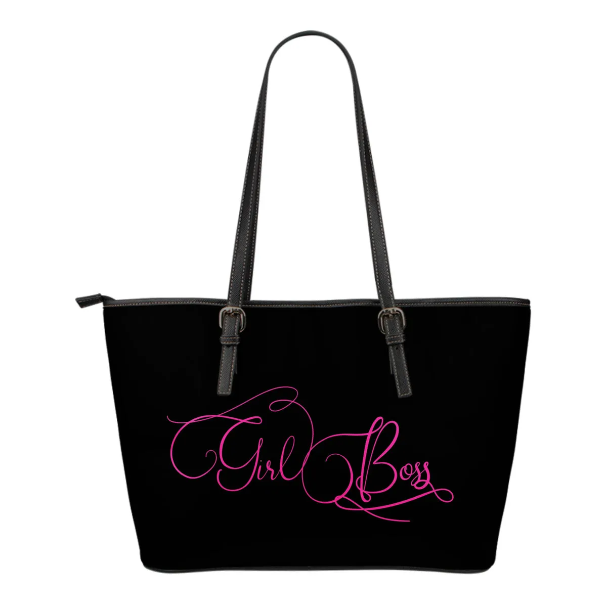 Girl Boss Tote Bag White Letters