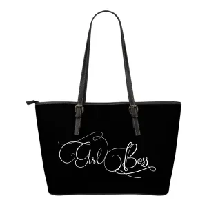 Girl Boss Tote Bag White Letters