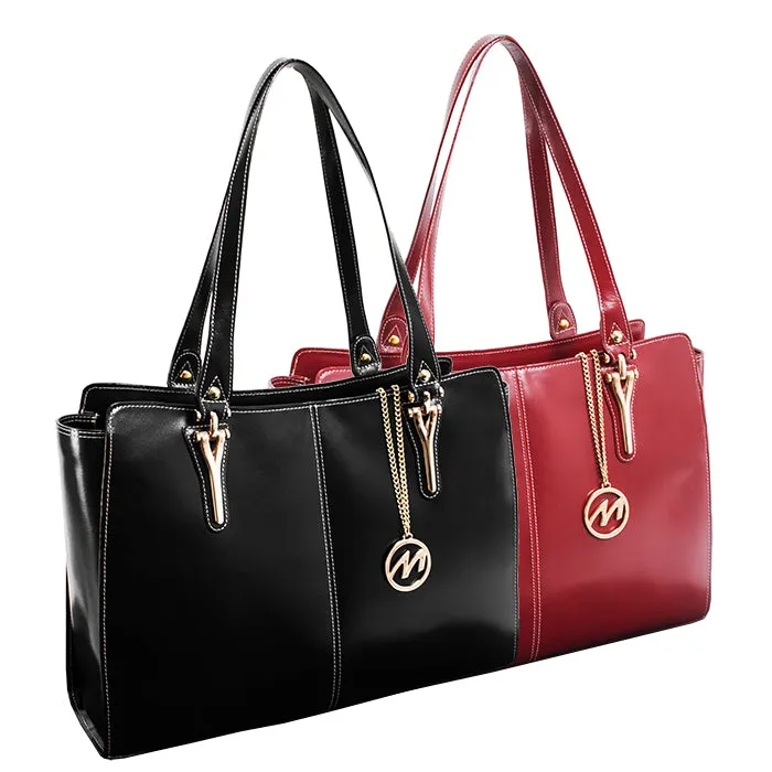 GLENNA | Leather Tablet Tote