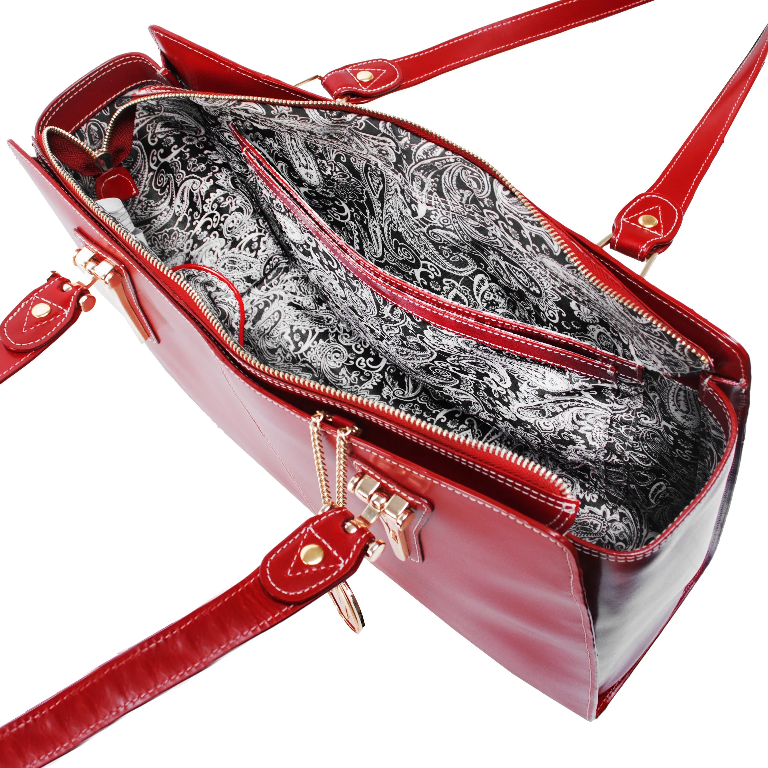 GLENNA | Leather Tablet Tote