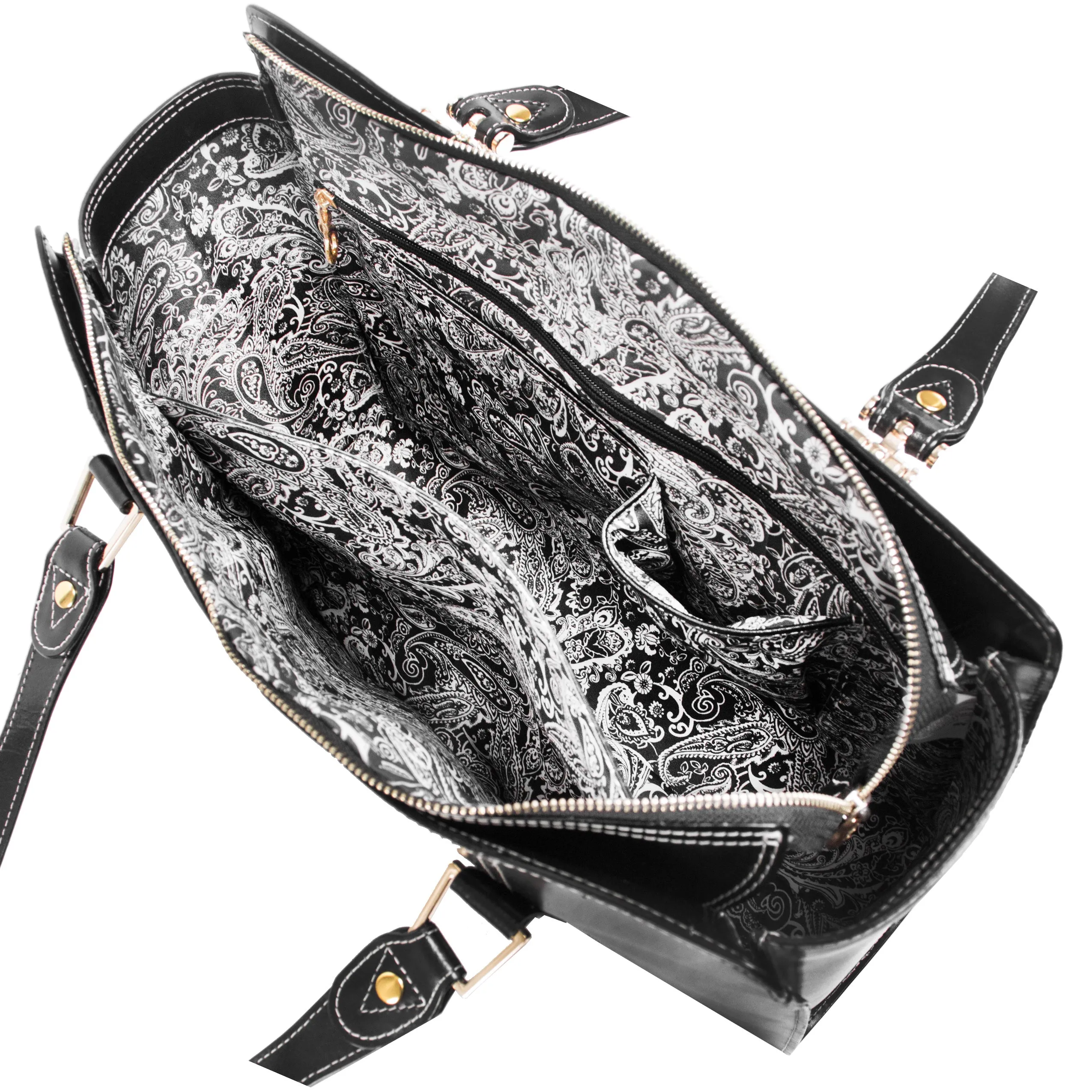 GLENNA | Leather Tablet Tote