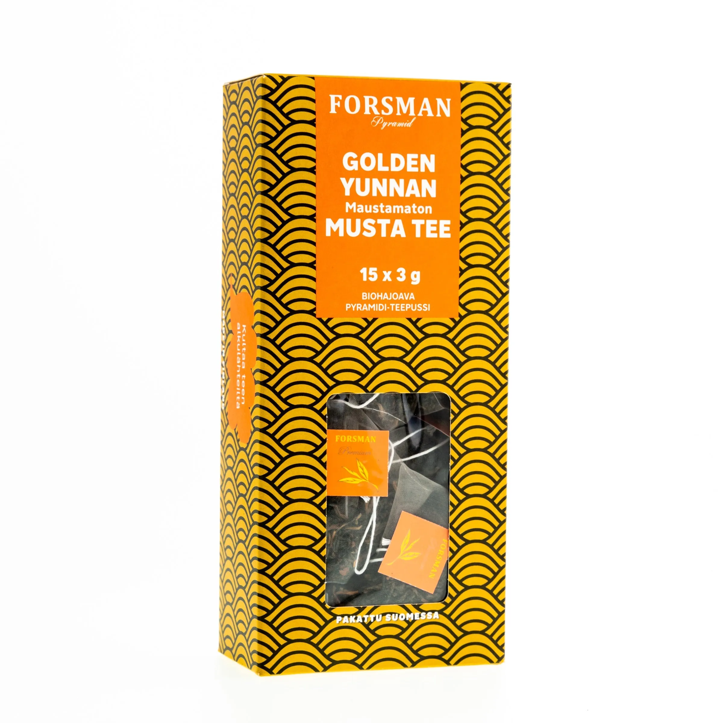 Golden Yunnan pyramid tea
