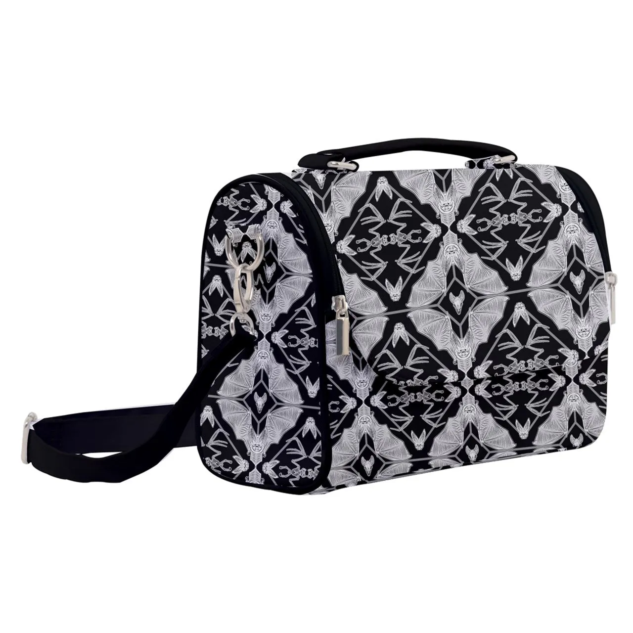 Gothic Bat Skeletal Pattern Bag Satchel Shoulder Bag