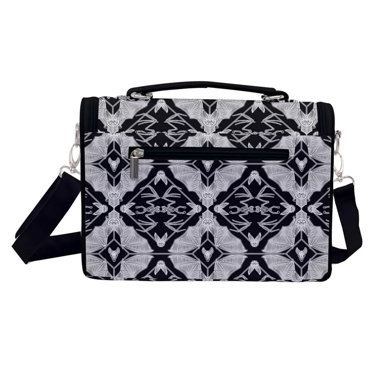 Gothic Bat Skeletal Pattern Bag Satchel Shoulder Bag