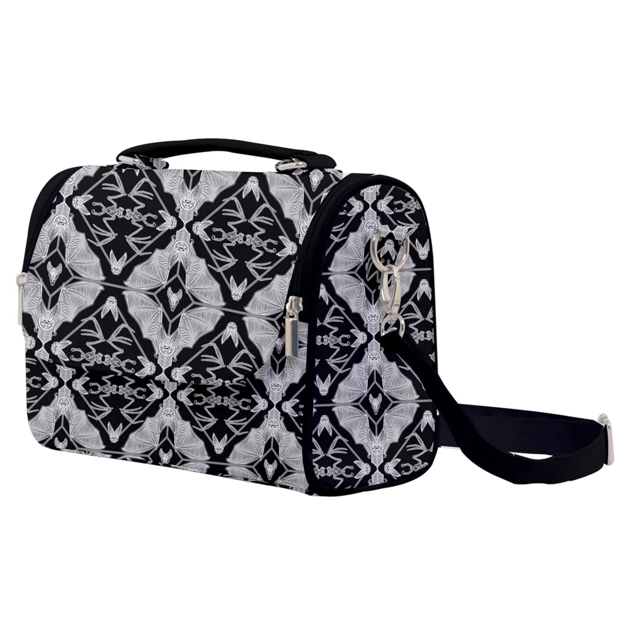 Gothic Bat Skeletal Pattern Bag Satchel Shoulder Bag