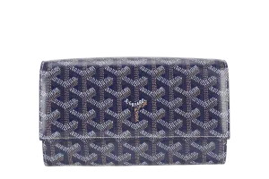 GOYARD POCHETTE VARENNE BLUE MARINE GOYARDINE WITH STRAPS NO DUST COVER