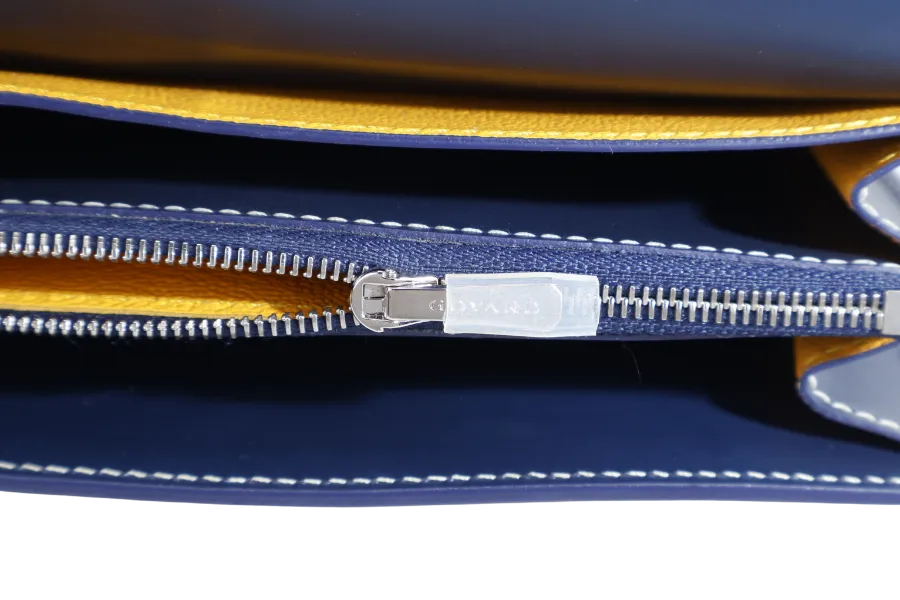GOYARD POCHETTE VARENNE BLUE MARINE GOYARDINE WITH STRAPS NO DUST COVER
